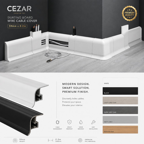 Premium pvc skirting - pvc, board