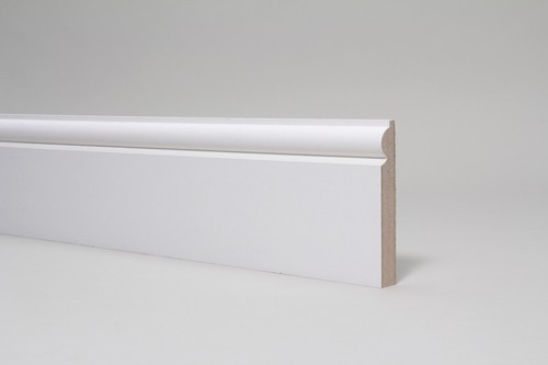 Skirting board white primed - board,