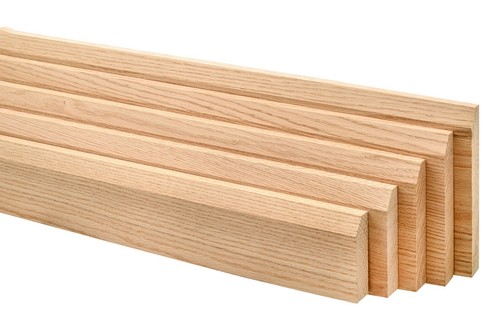 Solid oak skirting chamfer - skirting,