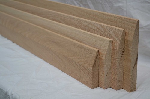 Oak skirting radius chamfer - oak,