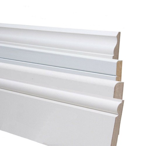 Skirting board mdf white - board,