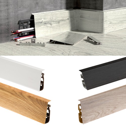 Plastic skirting board wire - skirting,